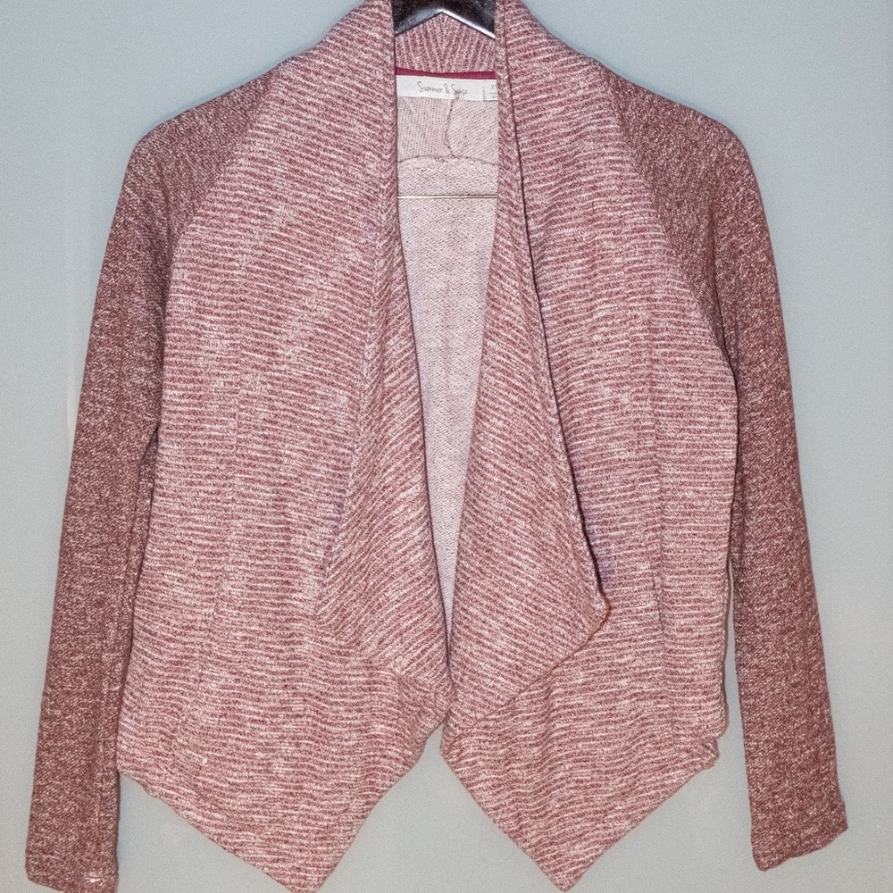 Maroon cardigan